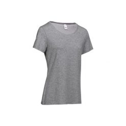 Koszulka krótki rękaw Gym & Pilates 500 damska. Niebieskie bluzki sportowe damskie marki DOMYOS, xs, z elastanu. Za 19,99 zł.