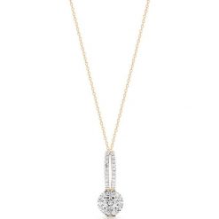 PROMOCJA Wisiorek Złoty - złoto 375, Diament 0,14ct. Żółte zawieszki damskie z brylantem, złote. W wyprzedaży za 1040,00 zł.
