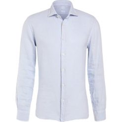 Koszule męskie na spinki: 120% Lino CAMICIA UOMO Koszula light blue