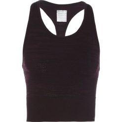Casall BRUSHED Top plum perfect. Czarne topy sportowe damskie marki Casall, z elastanu. W wyprzedaży za 159,20 zł.