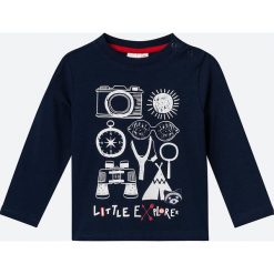 Coccodrillo - Longsleeve dziecięcy 62-86 cm. Niebieskie t-shirty chłopięce COCCODRILLO, z nadrukiem, z dzianiny, z długim rękawem. Za 39,90 zł.