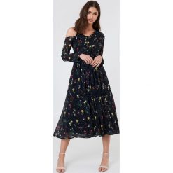 Sukienki: NA-KD Boho Asymetryczna sukienka – Black,Multicolor