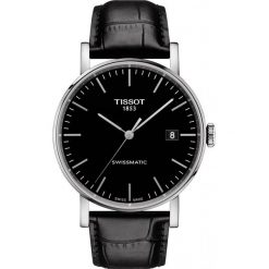 PROMOCJA ZEGAREK TISSOT Everytime Swissmatic T109.407.16.051.00. Czarne zegarki męskie TISSOT, ze stali. W wyprzedaży za 1469,60 zł.