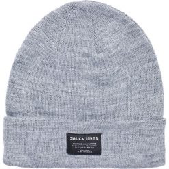 Jack & Jones - Czapka Beanie Noos. Szare czapki zimowe męskie Jack & Jones, z dzianiny. W wyprzedaży za 29,90 zł.