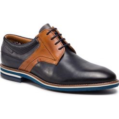 Półbuty SALAMANDER - Vasco 31-57331-02 Navy/Cognac/Grey. Niebieskie półbuty męskie Salamander, na co dzień, bez wzorów, ze skóry, klasyczne, bez zapięcia. Za 429,00 zł.