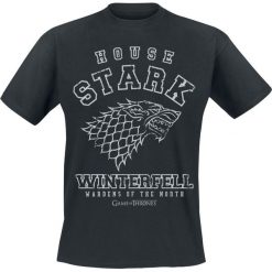 Gra o Tron House Stark - Winterfell T-Shirt czarny. Czarne koszulki męskie marki Gra o Tron, l, z nadrukiem, z okrągłym kołnierzem. Za 74,90 zł.