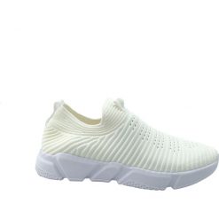 Buty sportowe damskie BIG STAR DD274460, Kolor biały. Białe buty sportowe damskie BIG STAR, bez wzorów, sportowe. Za 149,99 zł.