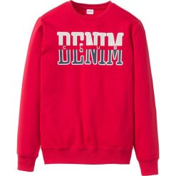 Bluza dresowa bonprix czerwony. Czerwone bluzy męskie bonprix, s, bez wzorów, z bawełny, bez kołnierzyka, bez rękawów, bez kaptura. Za 37,99 zł.