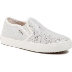 Tenisówki GEOX - J Kilwi G D J62D5D 007AS C0007 S White/Silver. Szare trampki dziewczęce Geox, ze skóry. Za 259,00 zł.