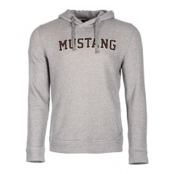 Mustang Bluza Męska Fancy Xxl Szara. Szare bluzy męskie Mustang, xxl, bez wzorów, z kapturem, bez rękawów, bez kaptura. W wyprzedaży za 241,00 zł.