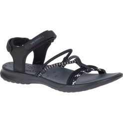 Merrell Sandały damskie Sunstone Strap Black 4 (37). Czarne sandały damskie Merrell, w paski, sportowe, bez obcasa, z paskami. W wyprzedaży za 289,00 zł.