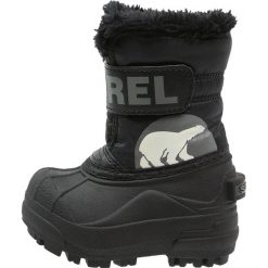 Sorel SNOW Śniegowce black. Czarne buty zimowe damskie Sorel, z materiału. W wyprzedaży za 148,85 zł.