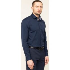 Koszula Calvin Klein Contrast Easy Iron K10K105038. Niebieskie koszule męskie Calvin Klein, m, bez wzorów, z bawełny, casualowe, bez kołnierzyka, bez rękawów. W wyprzedaży za 219,00 zł.