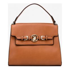U.S. Polo Assn Delaware Torebka Brązowy. Pomarańczowe torebki klasyczne damskie U.S. Polo Assn., w paski, z materiału, bez dodatków. Za 430,95 zł.