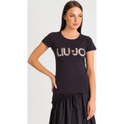 T-SHIRT liu jo. T-shirty damskie Liu Jo, xs, bez wzorów, z materiału, bez kołnierzyka. W wyprzedaży za 215,20 zł.
