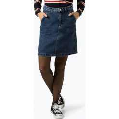 Tommy Jeans - Jeansowa spódnica damska, niebieski. Niebieskie spódniczki damskie Tommy Jeans, bez wzorów, z jeansu, w kształcie a. Za 229,95 zł.