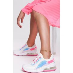 Biało-Fuksjowe Sneakersy Lovin' Girl. Białe buty sportowe damskie Inny. Za 109,99 zł.