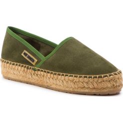 Espadryle LOVE MOSCHINO - A10223G07JF0850 Verde. Zielone espadryle damskie Love Moschino, na co dzień, bez wzorów, ze skóry, bez obcasa, na płaskiej podeszwie, bez zapięcia. Za 479,00 zł.