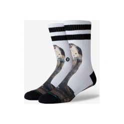 Stance Sssteven Skarpetki Biały. Białe skarpetki męskie Stance, bez wzorów, z elastanu. Za 76,95 zł.