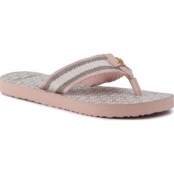 Japonki TORY BURCH - Gemini Link Thin Flip Flop 61715 Coastal Pink/Coastal Pink Gemini Link 657. Różowe klapki damskie Tory Burch, bez wzorów, ze skóry ekologicznej, bez obcasa. W wyprzedaży za 259,00 zł.