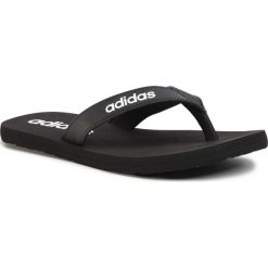 Japonki adidas - Eezay Flip Flop EG2042 Cblack/Twwht/Cblack. Czarne klapki damskie Adidas, bez wzorów, ze skóry ekologicznej, bez obcasa. Za 79,00 zł.