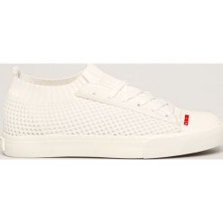 Big Star - Tenisówki. Białe trampki i tenisówki damskie BIG STAR, bez wzorów, z gumy, na sznurówki. Za 129,90 zł.