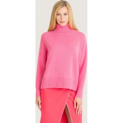GOLF ELISABETTA FRANCHI. Różowe swetry damskie Elisabetta Franchi, z aplikacjami, z wełny, bez rękawów, bez kaptura. Za 1519,00 zł.