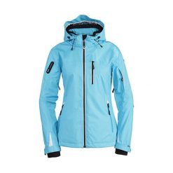 Kurtki damskie softshell: KILLTEC Kurtka damska Mireille Allover niebieska r. 38 (25155/801/38)