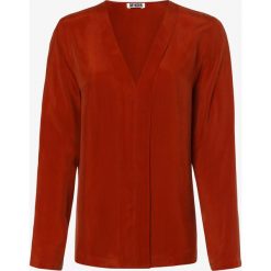 Drykorn - Bluzka damska – Lilyen, pomarańczowy. Pomarańczowe bluzki damskie DRYKORN, bez wzorów, eleganckie, bez kołnierzyka, bez rękawów. Za 529,95 zł.