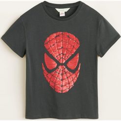 Mango Kids - T-shirt dziecięcy Heroes4 104-152 cm. Szare t-shirty chłopięce marki Mango Kids, z nadrukiem, z bawełny, bez rękawów. Za 59,90 zł.