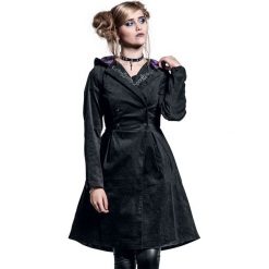Płaszcze damskie: Miasteczko Halloween Coat Płaszcz damski czarny