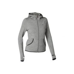 Bluza na zamek z kapturem Gym & Pilates 900 damska. Szare bluzy damskie DOMYOS, xl, bez wzorów, z elastanu, bez rękawów, z kapturem. Za 109,99 zł.