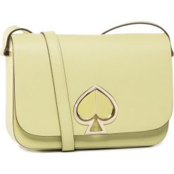 Torebka KATE SPADE - Nicola Twist Medium Shoulder Bag PXRUA167 Lemon Sorbe 735U. Zielone listonoszki damskie Kate Spade, bez wzorów, ze skóry, bez dodatków. W wyprzedaży za 1069,00 zł.