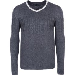 Swetry klasyczne męskie: Sweter w kolorze ciemnoszarym