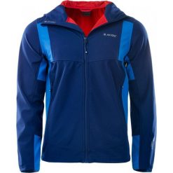 Kurtki sportowe męskie: Hi-tec Kurtka męska Softshell Fano Blue print/Victoria blue/High risk red r. XXL