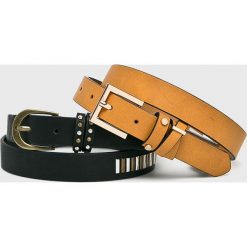 Medicine - Pasek Hand Made (2-pack). Brązowe paski damskie MEDICINE, w paski, z materiału. Za 39,90 zł.