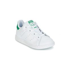 Buty Dziecko adidas STAN SMITH I. Białe trampki dziewczęce Adidas, bez wzorów, bez zapięcia. Za 197,10 zł.