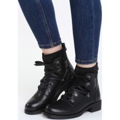 Czarne Botki Depend On You. Czarne botki damskie na obcasie Born2be, z materiału, z okrągłym noskiem, na zamek. Za 64,99 zł.