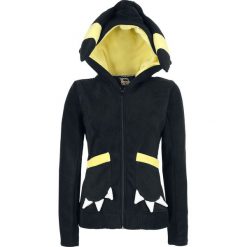 Bluzy rozpinane damskie: Cupcake Cult Moon Fox Hood Bluza z kapturem rozpinana damska czarny