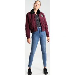 Bluzki asymetryczne: Ragwear DROP PRINT ORGANIC Bluzka z długim rękawem black melange
