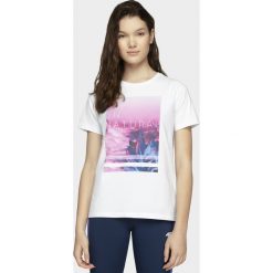 T-shirt damski. Koszulki damskie xs, bez wzorów, z bawełny, bez kołnierzyka, bez rękawów. W wyprzedaży za 29,99 zł.