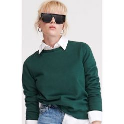 Bluza z bawełny organicznej - Khaki. Brązowe bluzy damskie Reserved, s, bez wzorów, z bawełny, bez rękawów, bez kaptura. Za 59,99 zł.