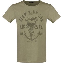 T-shirty męskie: Urban Surface Old Ship T-Shirt oliwkowy