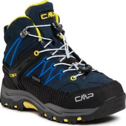 Trekkingi CMP - Kids Rigel Mid Trekking Shoes Wp 3Q12944 Cosmo/Lemonade 08NE. Niebieskie śniegowce chłopięce CMP, bez zapięcia. Za 259,00 zł.