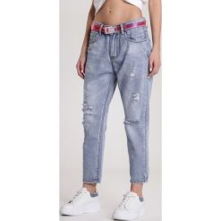 Niebieskie Jeansy Boyfriend Neagoria. Niebieskie jeansy damskie Renee, xl. Za 119,99 zł.