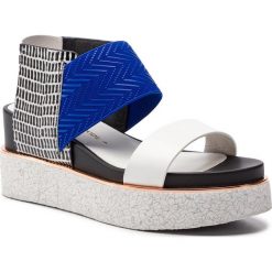 Sandały UNITED NUDE - Rico Sandal 10304601119108 Summer Mix. Niebieskie klapki damskie marki United Nude, bez wzorów, ze skóry, bez obcasa, na obcasie. Za 759,00 zł.