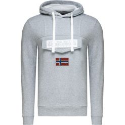 Bluza NAPAPIJRI BURGEE 2 Szary. Szare bluzy męskie marki Napapijri, m, bez wzorów, z dzianiny, z kapturem, bez rękawów, bez kaptura. W wyprzedaży za 264,00 zł.