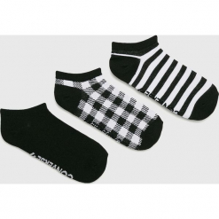 Converse - Skarpetki (3-pack). Szare skarpetki damskie Converse, z elastanu. Za 39,90 zł.