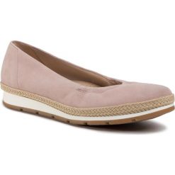 Espadryle GABOR - 22.400.35 Antikrosa. Różowe espadryle damskie Gabor, bez wzorów, ze skóry, bez obcasa, na płaskiej podeszwie, bez zapięcia. W wyprzedaży za 279,00 zł.