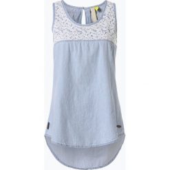 Alife and kickin - Top damski – Carla, niebieski. Niebieskie topy damskie Alife and Kickin, m, bez wzorów, z jeansu, bez kołnierzyka. Za 99,95 zł.